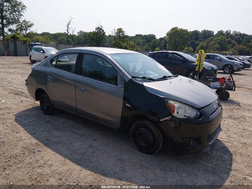 2018 Mitsubishi Mirage VIN ML32F3FJ6JHF07308 IAAI salvage auction — NORMAL WEAR, Clear (New Jersey), sold $25 on 2026-07-28 (photo 1)