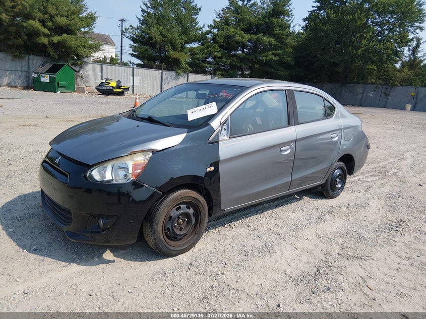 2018 Mitsubishi Mirage VIN ML32F3FJ6JHF07308 IAAI salvage auction — NORMAL WEAR, Clear (New Jersey), sold $25 on 2026-07-28 (photo 2)