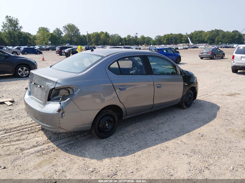 2018 Mitsubishi Mirage VIN ML32F3FJ6JHF07308 IAAI salvage auction — NORMAL WEAR, Clear (New Jersey), sold $25 on 2026-07-28 (photo 4)