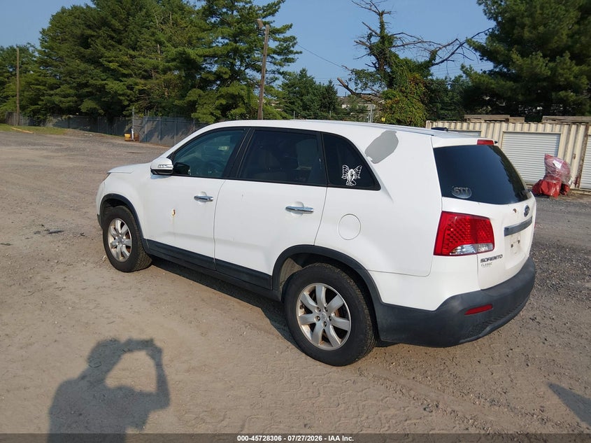 2011 Kia Sorento VIN 5XYKTCA16BG019948 IAAI salvage auction — NORMAL WEAR, Clear (Pennsylvania), sold $875 on 2026-07-28 (photo 3)
