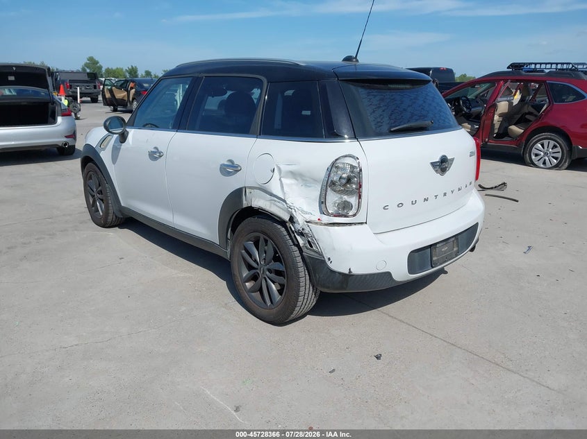 2014 Mini Countryman VIN WMWZB3C56EWR37950 IAAI salvage auction — REAR END, Salvage Title, sold $1,200 on 2026-08-12 (photo 3)