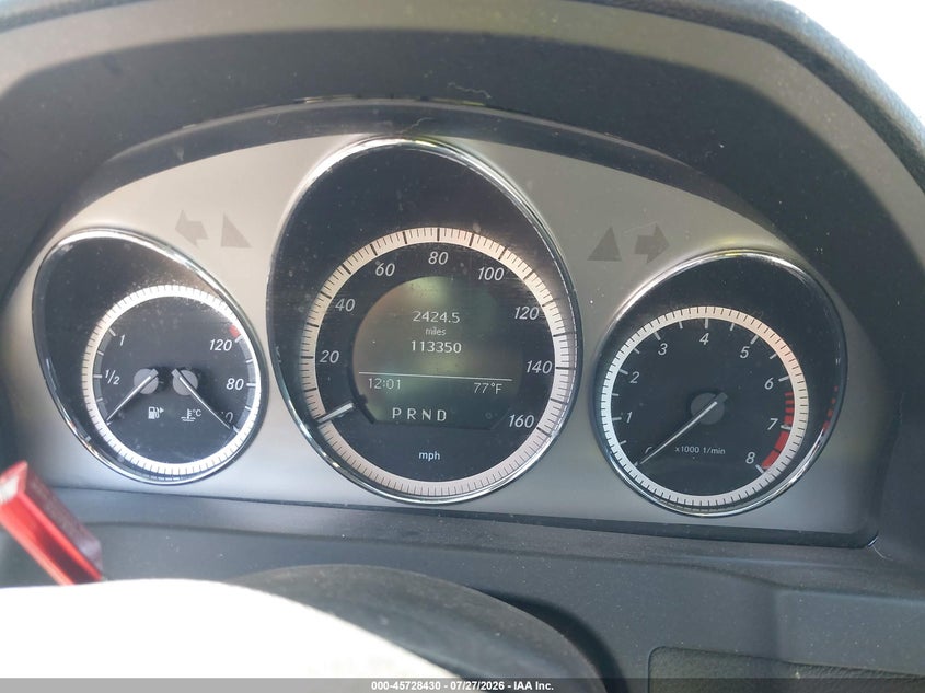2009 Mercedes-benz C-klasse VIN WDDGF54X59R078323 IAAI salvage auction — ROOF, Salvage (California), sold $725 on 2026-08-20 (photo 7)