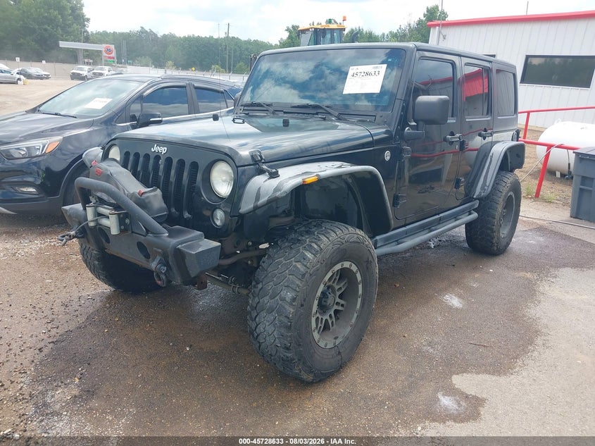 2014 Jeep Wrangler unlimited VIN 1C4BJWEG3EL204344 IAAI salvage auction — NORMAL WEAR, Clear (Mississippi), sold $7,800 on 2026-08-20 (photo 2)