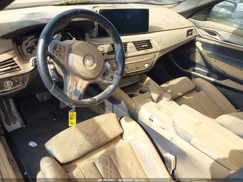 2021 BMW 5er VIN WBA13AG04MCF53391 IAAI salvage auction — WATER/FLOOD, Salvage Title, sold $5,900 on 2026-08-22 (photo 5)