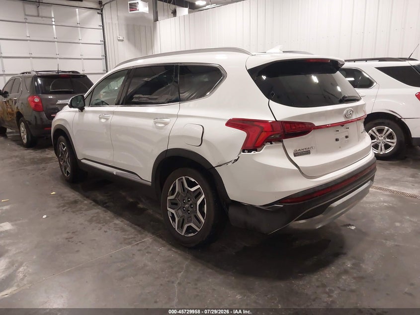 2021 Hyundai Santa fe VIN 5NMS4DAL3MH370426 IAAI salvage auction — SIDE, Salvage Title, sold $7,100 on 2026-08-22 (photo 3)