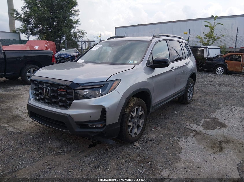 2023 Honda Passport VIN 5FNYF8H65PB035248 IAAI salvage auction — LEFT FRONT, Wait Title, sold $9,200 on 2026-08-28 (photo 2)