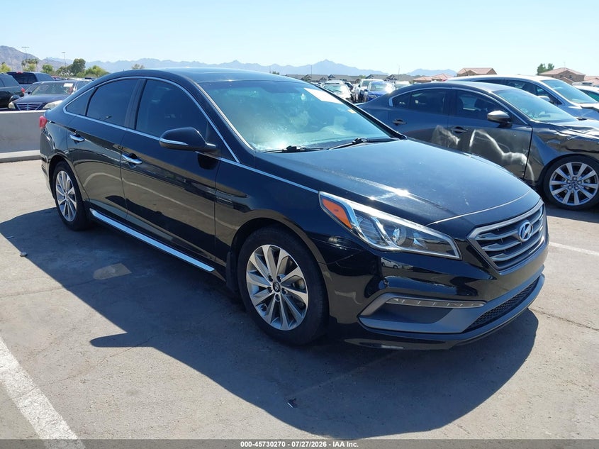 2017 Hyundai Sonata VIN 5NPE34AF8HH535132 IAAI salvage auction — THEFT, Salvage (Arizona), sold $3,550 on 2026-07-30 (photo 1)