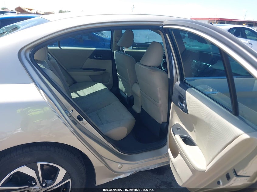 2016 Honda Accord VIN 1HGCR2F33GA053961 IAAI salvage auction — LEFT REAR, Salvage (Arizona), sold $3,350 on 2026-08-03 (photo 8)