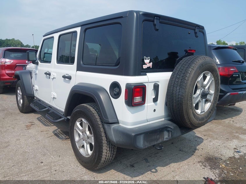 2020 Jeep Wrangler / VIN 1C4HJXDN4LW138897 IAAI salvage auction — FRONT END, Wait Title, sold $8,150 on 2026-08-13 (photo 3)