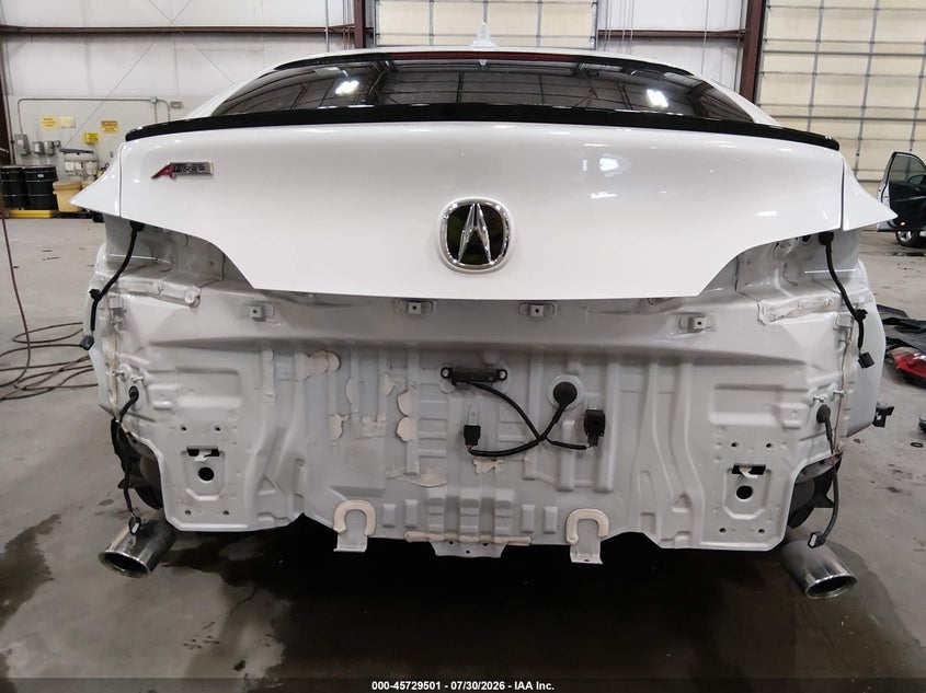 2024 Acura Integra VIN 19UDE4G74RA007345 IAAI salvage auction — REAR END, Salvage Title, sold $12,250 on 2026-08-21 (photo 6)