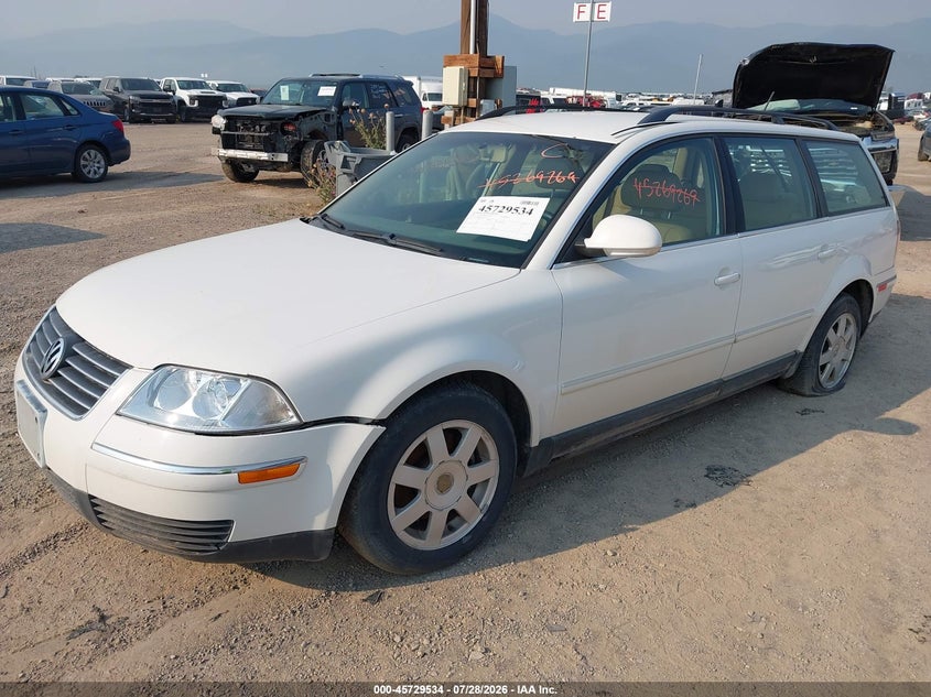 2004 Volkswagen Passat VIN WVWND63B34E211213 IAAI salvage auction — FRONT END, Clear (Montana), sold $625 on 2026-08-12 (photo 2)