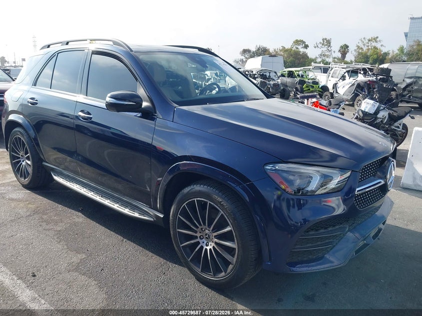 2020 Mercedes-benz Gle VIN 4JGFB4JB1LA163262 IAAI salvage auction — SIDE, Wait Title, sold $15,100 on 2026-08-24 (photo 1)