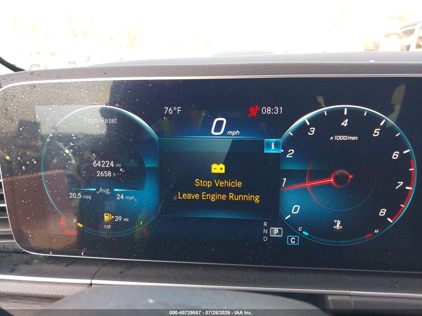2020 Mercedes-benz Gle VIN 4JGFB4JB1LA163262 IAAI salvage auction — SIDE, Wait Title, sold $15,100 on 2026-08-24 (photo 7)