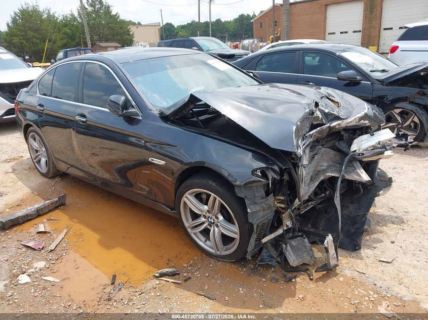 2014 BMW 5er VIN WBA5B1C53ED917248 IAAI salvage auction — FRONT END, Salvage Title, sold $525 on 2026-08-17 (photo 1)