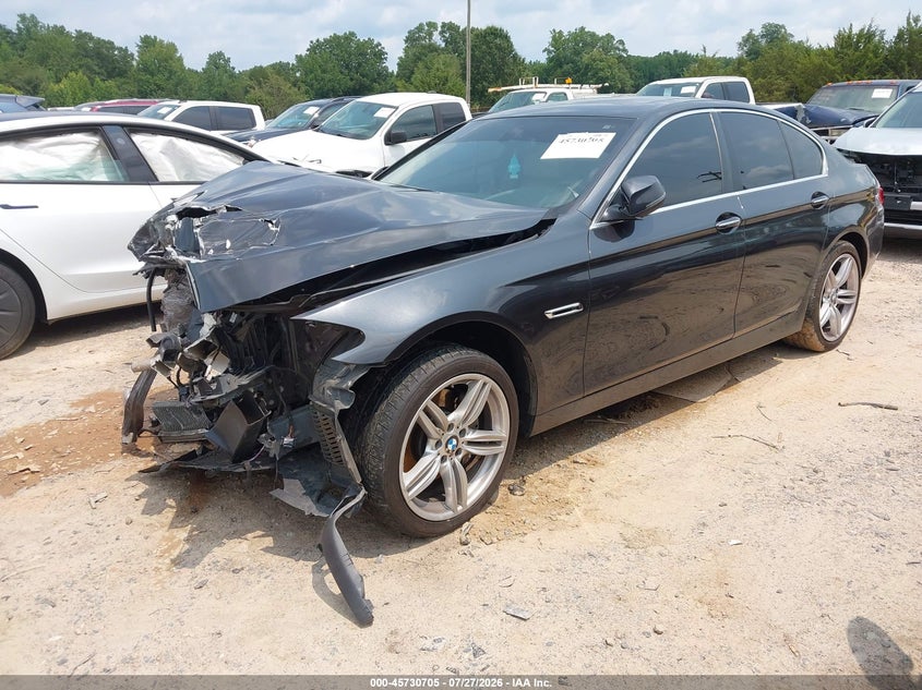 2014 BMW 5er VIN WBA5B1C53ED917248 IAAI salvage auction — FRONT END, Salvage Title, sold $525 on 2026-08-17 (photo 2)
