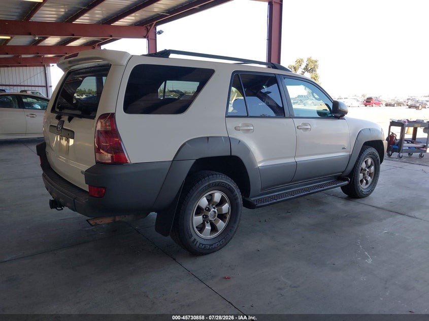 2003 Toyota 4runner VIN JTEZT14R030003817 IAAI salvage auction — NORMAL WEAR, Clear - Dealer Only (California), sold $2,800 on 2026-08-01 (photo 4)