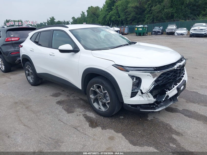 2026 Chevrolet Trax VIN KL77LHEP2TC017926 IAAI salvage auction — FRONT END, Salvage Title, sold $7,725 on 2026-09-08 (photo 1)