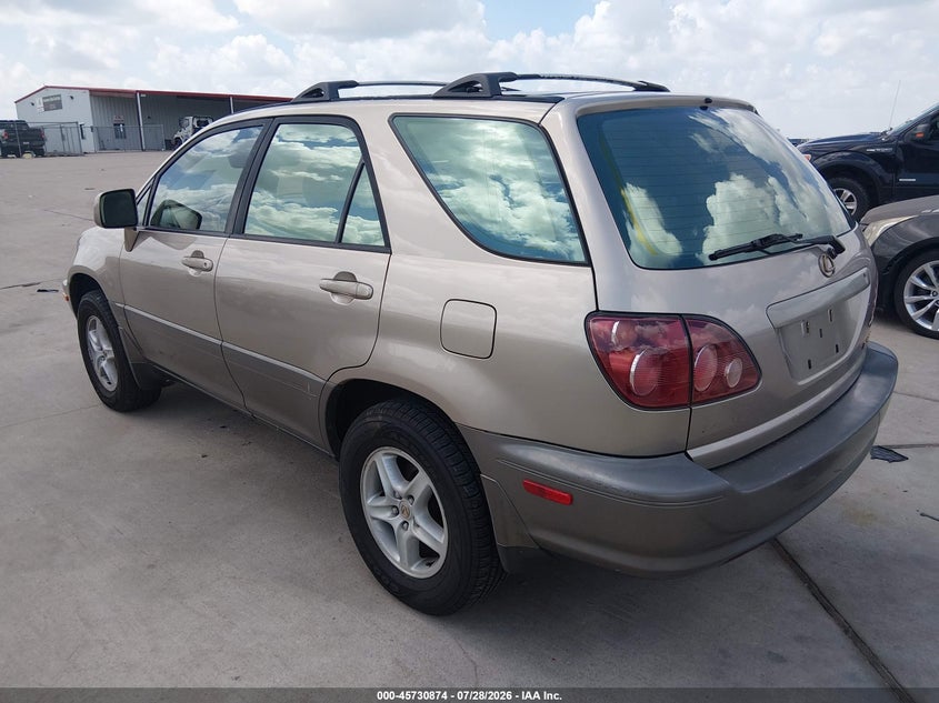 2000 Lexus Rx 300 VIN JT6GF10U0Y0081607 IAAI salvage auction — NORMAL WEAR, Original (Texas), sold $500 on 2026-07-31 (photo 3)
