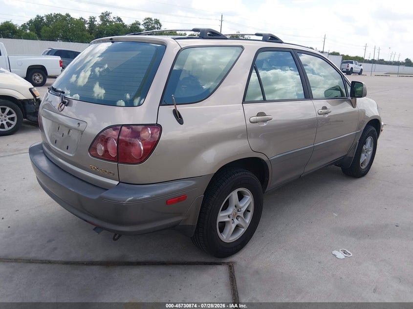 2000 Lexus Rx 300 VIN JT6GF10U0Y0081607 IAAI salvage auction — NORMAL WEAR, Original (Texas), sold $500 on 2026-07-31 (photo 4)