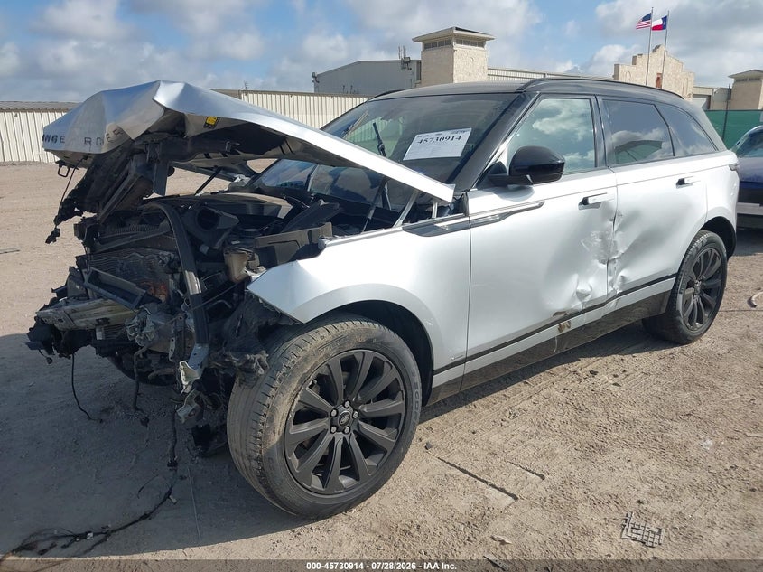 2018 Land rover Range rover velar VIN SALYL2RX5JA778157 IAAI salvage auction — FRONT END, Salvage (Texas), sold $1,050 on 2026-08-24 (photo 2)
