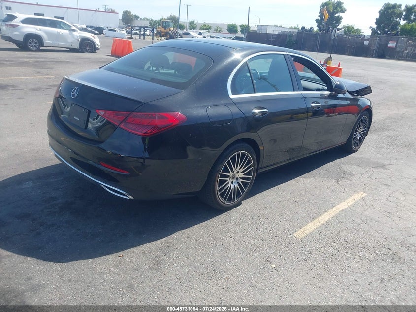 2024 Mercedes-benz C-klasse VIN W1KAF4GB4RR225778 IAAI salvage auction — FRONT END, Wait Title, sold $15,600 on 2026-08-24 (photo 4)