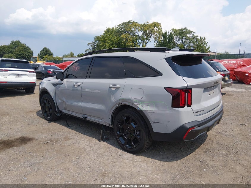 2025 Kia Sorento VIN 5XYRKDJF6SG343341 IAAI salvage auction — RIGHT SIDE, Wait Title, sold $9,100 on 2026-08-28 (photo 3)