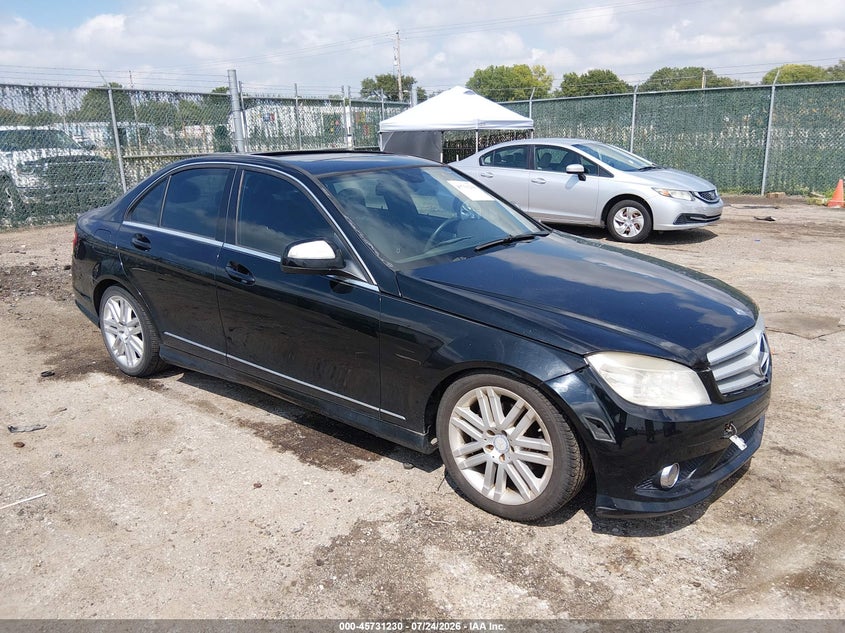 2009 Mercedes-benz C class VIN WDDGF54X29R063634 IAAI salvage auction — NORMAL WEAR, Clear (Kansas), sold $325 on 2026-07-31 (photo 1)