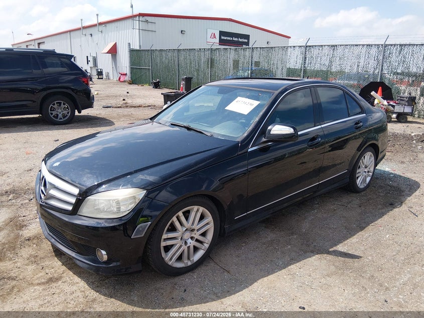 2009 Mercedes-benz C class VIN WDDGF54X29R063634 IAAI salvage auction — NORMAL WEAR, Clear (Kansas), sold $325 on 2026-07-31 (photo 2)