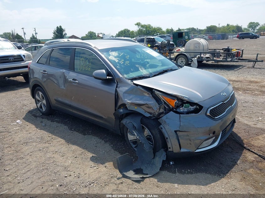 2018 Kia Niro VIN KNDCB3LC6J5162086 IAAI salvage auction — RIGHT SIDE, Salvage Title, sold $1,700 on 2026-08-20 (photo 1)