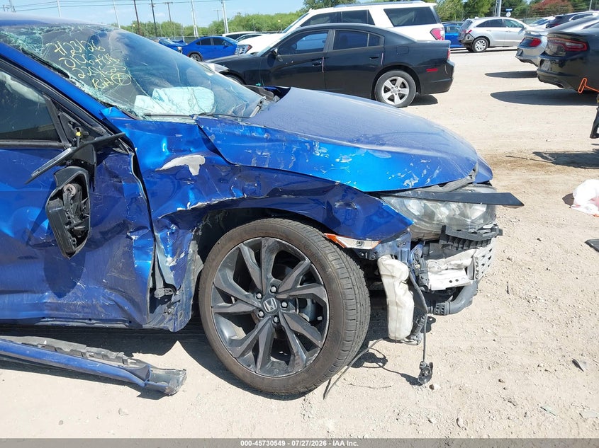 2018 Honda Civic VIN SHHFK7H42JU229625 IAAI salvage auction — RIGHT SIDE, Salvage Title, sold $625 on 2026-08-24 (photo 6)
