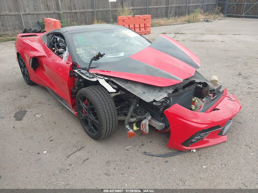 2020 Chevrolet Corvette VIN 1G1Y82D4XL5104662 IAAI salvage auction — FRONT END, Salvage (Colorado), sold $26,250 on 2026-09-21 (photo 1)