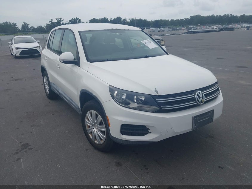 2013 Volkswagen Tiguan VIN WVGCV7AX8DW519668 IAAI salvage auction — NORMAL WEAR, Clear (South Carolina), sold $1,175 on 2026-08-03 (photo 1)
