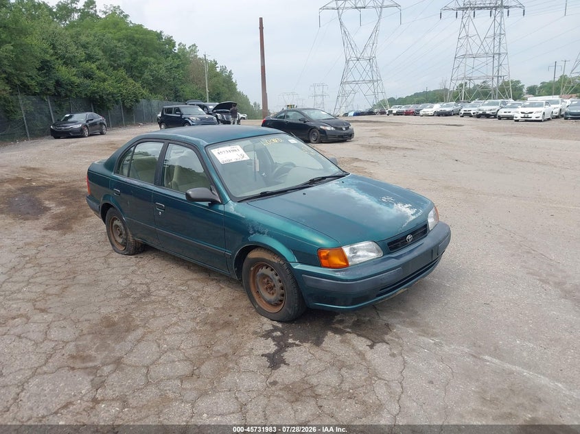1997 Toyota Tercel VIN JT2BC52L8V0241082 IAAI salvage auction — FRONT END, Clear (Pennsylvania), sold $300 on 2026-07-31 (photo 1)