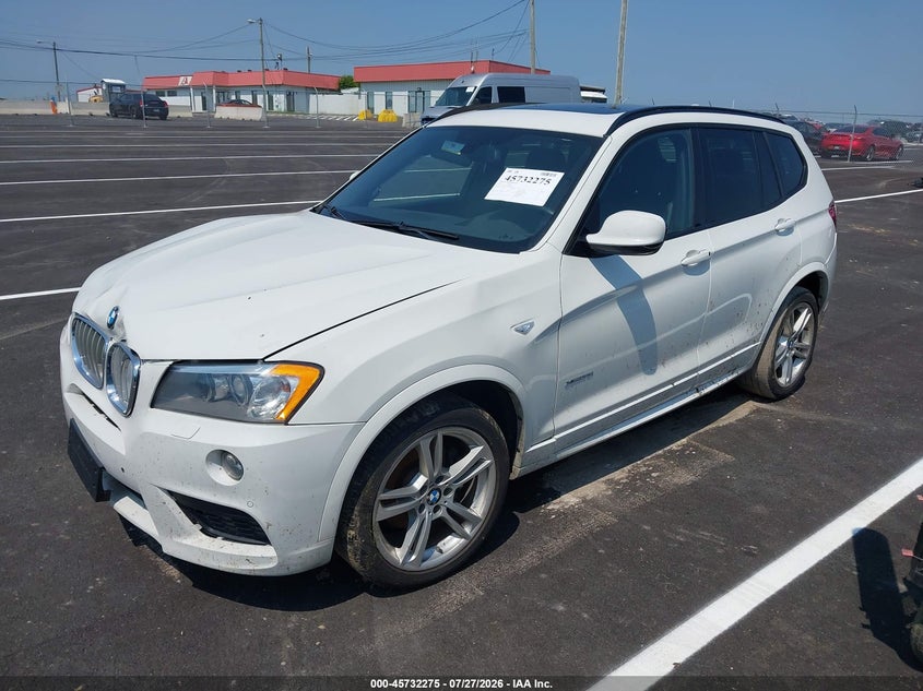 2014 BMW X3 VIN 5UXWX7C51E0E82055 IAAI salvage auction — FRONT END, Salvage Title, sold $1,700 on 2026-08-20 (photo 2)