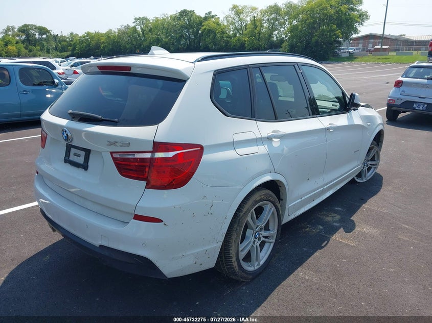 2014 BMW X3 VIN 5UXWX7C51E0E82055 IAAI salvage auction — FRONT END, Salvage Title, sold $1,700 on 2026-08-20 (photo 4)