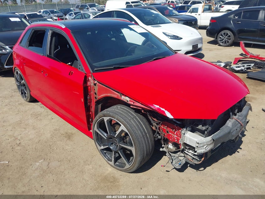 2017 Audi A3 VIN WAUUPBFF0HA035144 IAAI salvage auction — FRONT END, Salvage (California), sold $1,650 on 2026-08-03 (photo 1)