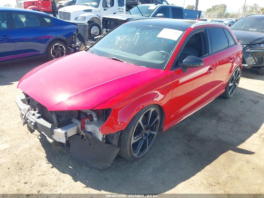 2017 Audi A3 VIN WAUUPBFF0HA035144 IAAI salvage auction — FRONT END, Salvage (California), sold $1,650 on 2026-08-03 (photo 2)