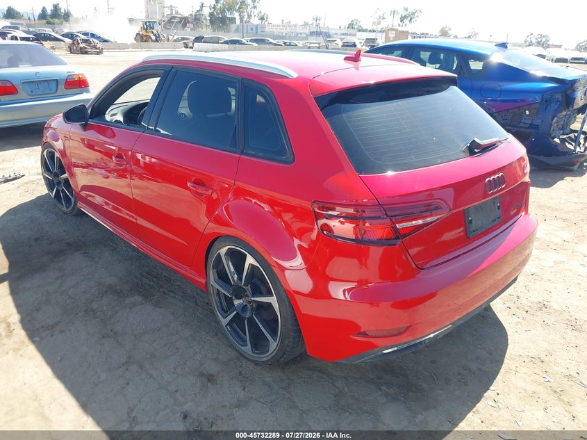 2017 Audi A3 VIN WAUUPBFF0HA035144 IAAI salvage auction — FRONT END, Salvage (California), sold $1,650 on 2026-08-03 (photo 3)
