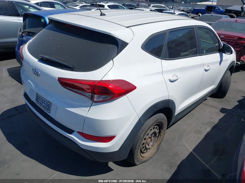 2018 Hyundai Tucson VIN KM8J23A47JU750695 IAAI salvage auction — VANDALISM, Salvage Title, sold $2,800 on 2026-08-03 (photo 4)