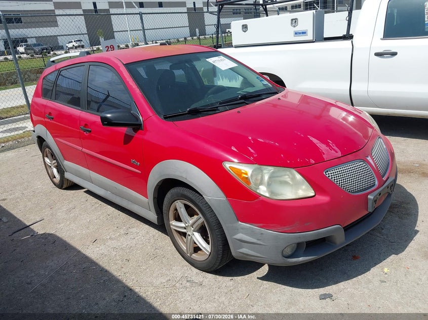 2006 Pontiac Vibe VIN 5Y2SL65866Z436230 IAAI salvage auction — REAR END, Original (Texas), sold $775 on 2026-08-27 (photo 1)