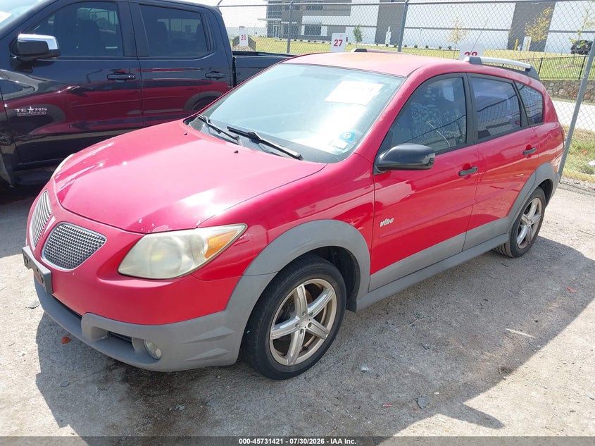 2006 Pontiac Vibe VIN 5Y2SL65866Z436230 IAAI salvage auction — REAR END, Original (Texas), sold $775 on 2026-08-27 (photo 2)