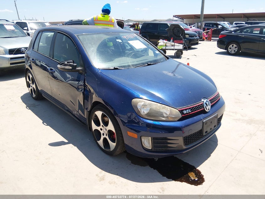 2012 Volkswagen Gti VIN WVWHV7AJ7CW341661 IAAI salvage auction — NORMAL WEAR, Original (Texas), sold $1,850 on 2026-08-18 (photo 1)