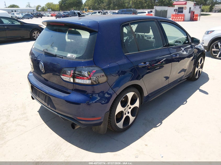 2012 Volkswagen Gti VIN WVWHV7AJ7CW341661 IAAI salvage auction — NORMAL WEAR, Original (Texas), sold $1,850 on 2026-08-18 (photo 4)