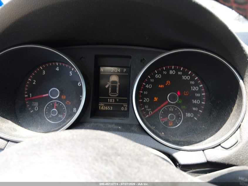 2012 Volkswagen Gti VIN WVWHV7AJ7CW341661 IAAI salvage auction — NORMAL WEAR, Original (Texas), sold $1,850 on 2026-08-18 (photo 7)