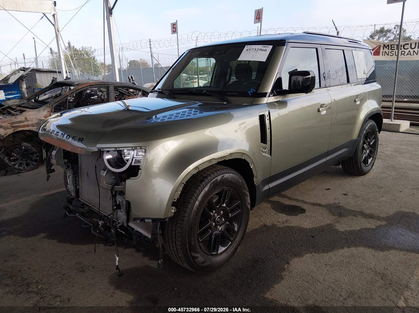 2022 Land rover Defender VIN SALEKERX6N2074623 IAAI salvage auction — FRONT END, Wait Title, sold $23,500 on 2026-09-04 (photo 2)