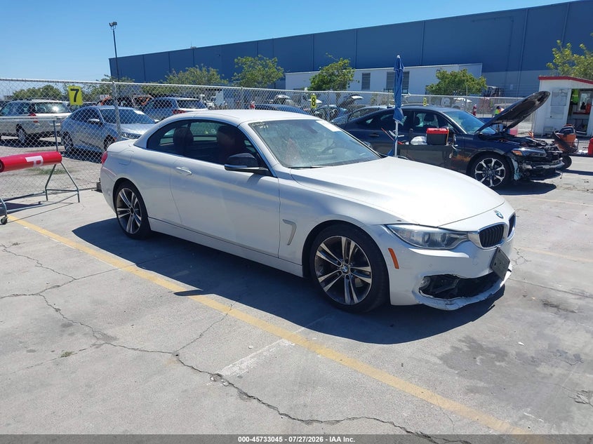 2014 BMW 4er VIN WBA3V7C56EJ872907 IAAI salvage auction — FRONT END, Wait Title, sold $5,250 on 2026-08-17 (photo 1)