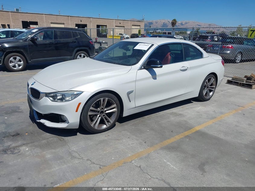 2014 BMW 4er VIN WBA3V7C56EJ872907 IAAI salvage auction — FRONT END, Wait Title, sold $5,250 on 2026-08-17 (photo 2)