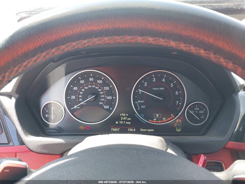 2014 BMW 4er VIN WBA3V7C56EJ872907 IAAI salvage auction — FRONT END, Wait Title, sold $5,250 on 2026-08-17 (photo 7)
