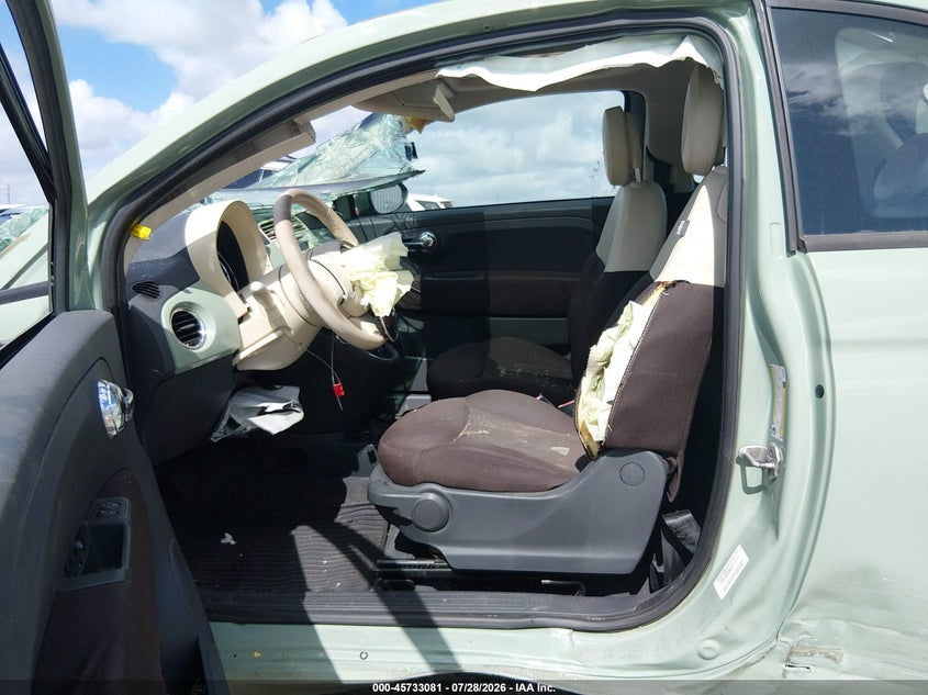 2015 Fiat 500 VIN 3C3CFFARXFT508133 IAAI salvage auction — LEFT SIDE, Wait Title, sold $225 on 2026-09-12 (photo 5)