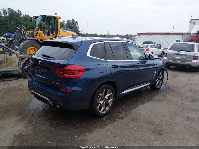 2021 BMW X3 VIN 5UXTS1C08M9E85242 IAAI salvage auction — FRONT END, Salvage Title, sold $9,050 on 2026-09-26 (photo 4)